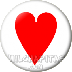 Chapa de Poker: As de corazones
