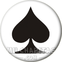 Chapa de Poker: As de picas