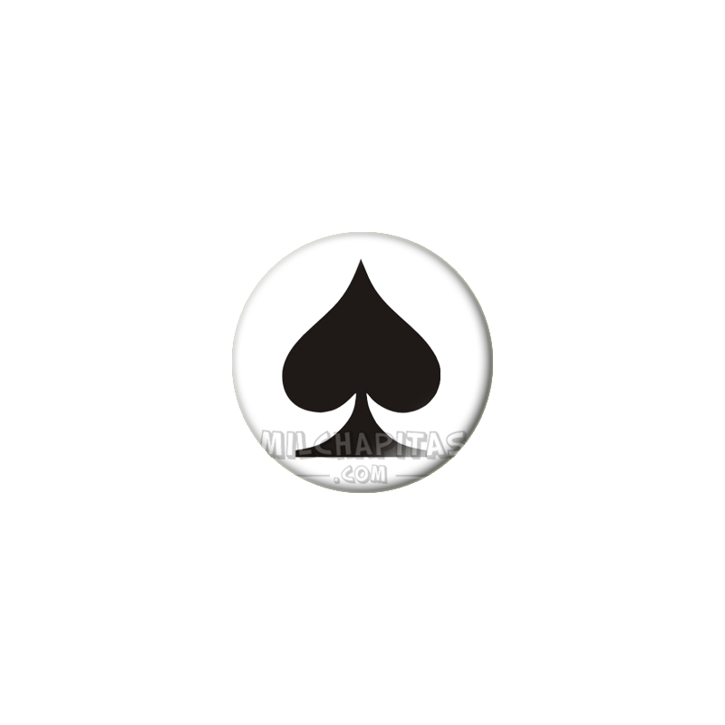 Chapa de Poker: As de picas