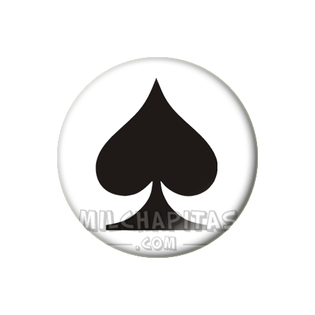 Chapa de Poker: As de picas