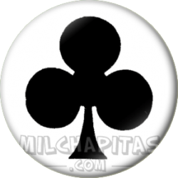 Chapa de Poker: As de tréboles