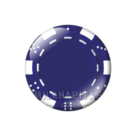 Chapa de Poker: Ficha azul