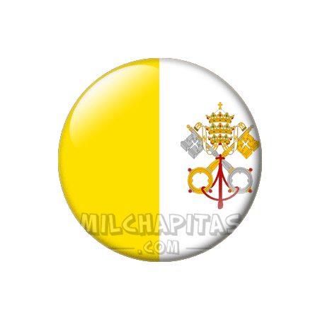 Chapa de Europa: Bandera de Ciudad del Vaticano