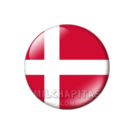 Chapa de Europa: Bandera de Dinamarca