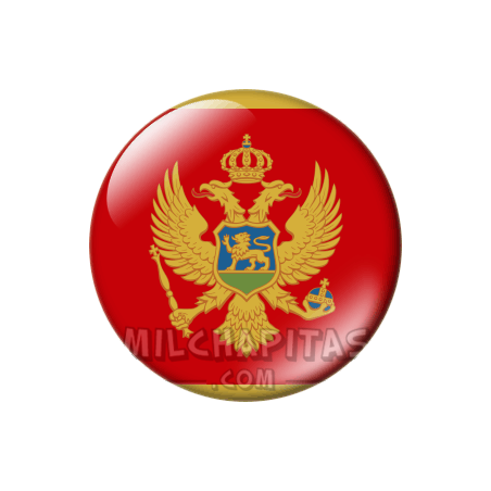 Chapa de Europa: Bandera de Montenegro