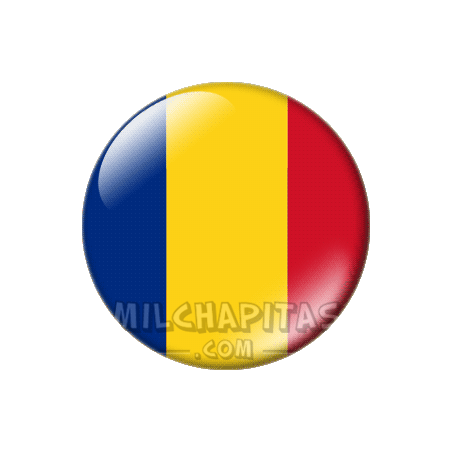 Chapa de Europa: Bandera de Rumanía