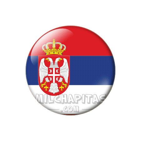 Chapa de Europa: Bandera de Serbia