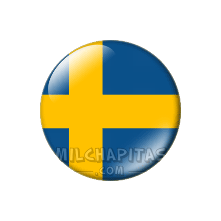 Chapa de Europa: Bandera de Suecia