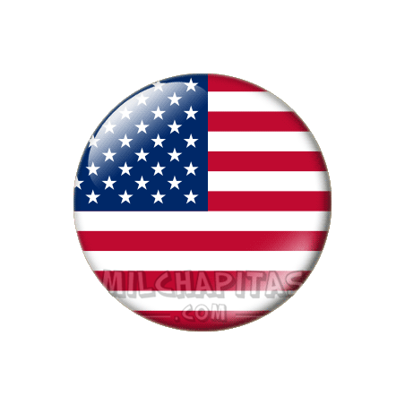 Chapa de América: Bandera de Estados Unidos