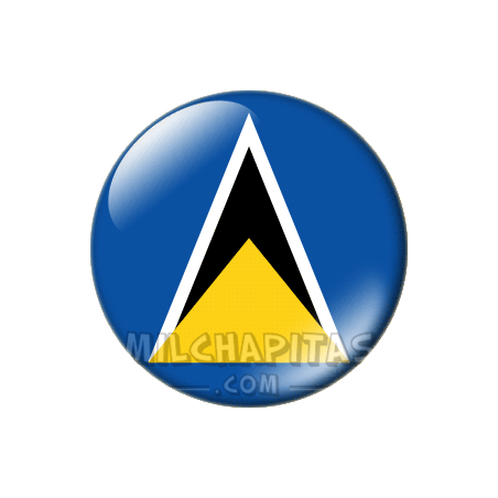 Chapa de América: Bandera de Santa Lucia