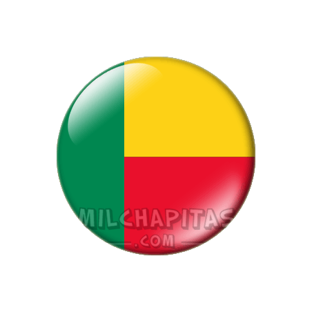 Chapa de África: Bandera de Benín