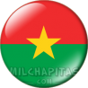 Chapa de África: Bandera de Burkina Faso