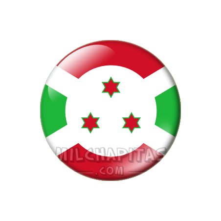 Chapa de África: Bandera de Burundi