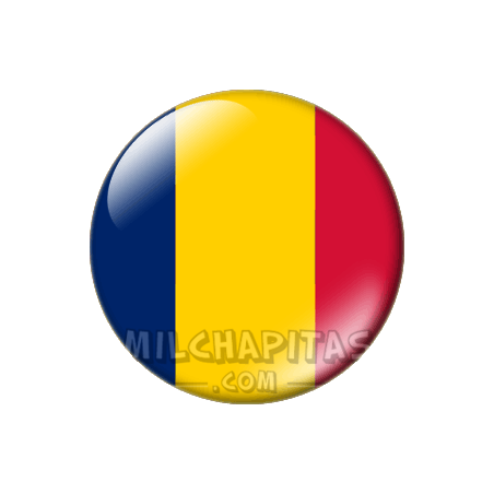 Chapa de África: Bandera de Chad