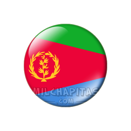 Chapa de África: Bandera de Eritrea