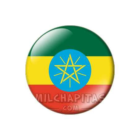 Chapa de África: Bandera de Etiopía