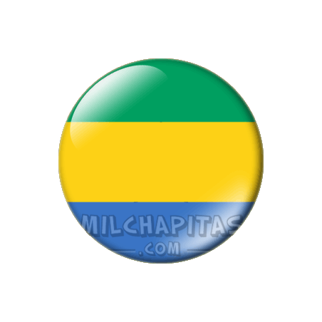 Chapa de África: Bandera de Gabón