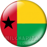 Chapa de África: Bandera de Guinea Bisau