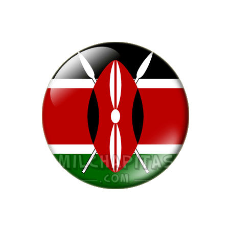 Chapa de África: Bandera de Kenia
