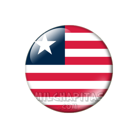 Chapa de África: Bandera de Liberia