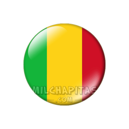 Chapa de África: Bandera de Mali