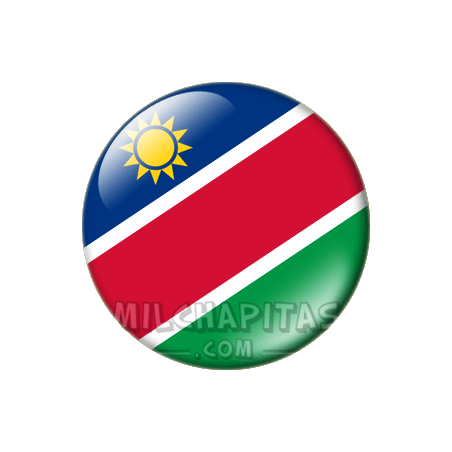 Chapa de África: Bandera de Namibia