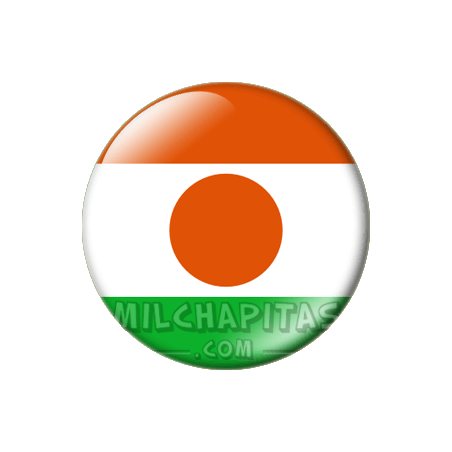 Chapa de África: Bandera de Níger