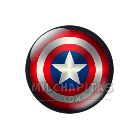 Chapa de Superhéroes: Capitán América 01