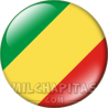 Chapa de África: Bandera de República Democrática del Congo