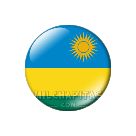 Chapa de África: Bandera de Ruanda