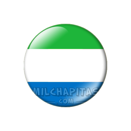 Chapa de África: Bandera de Sierra Leona