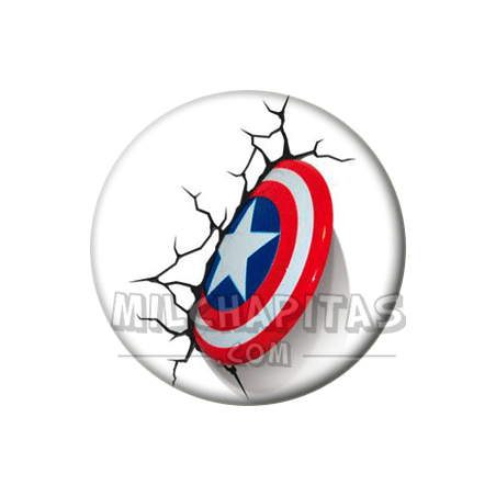 Chapa de Superhéroes: Capitán América 02