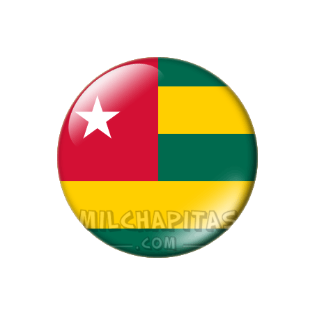 Chapa de África: Bandera de Togo