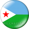 Chapa de África: Bandera de Yibuti