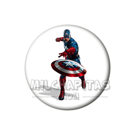 Chapa de Superhéroes: Capitán América 03