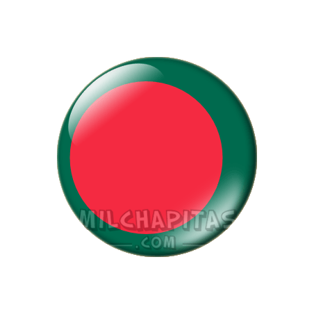 Chapa de Asia: Bandera de Bangladesh