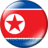 Chapa de Asia: Bandera de Corea del Norte