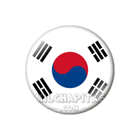 Chapa de Asia: Bandera de Corea del Sur