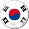 Chapa de Asia: Bandera de Corea del Sur