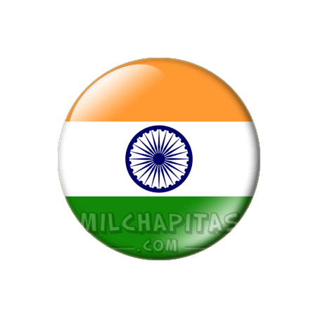 Chapa de Asia: Bandera de India