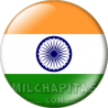 Chapa de Asia: Bandera de India