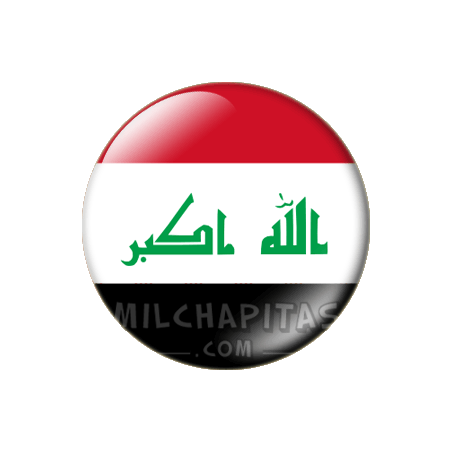 Chapa de Asia: Bandera de Iraq