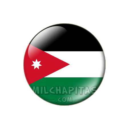 Chapa de Asia: Bandera de Jordania