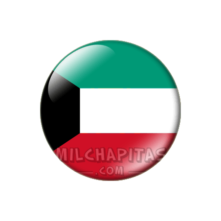 Chapa de Asia: Bandera de Kuwait