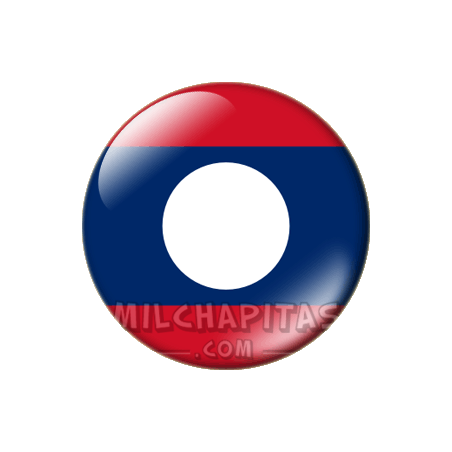 Chapa de Asia: Bandera de Laos