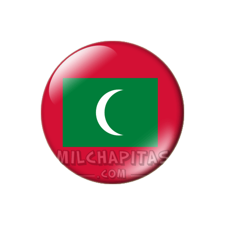 Chapa de Asia: Bandera de Maldivas