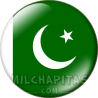 Chapa de Asia: Bandera de Pakistán