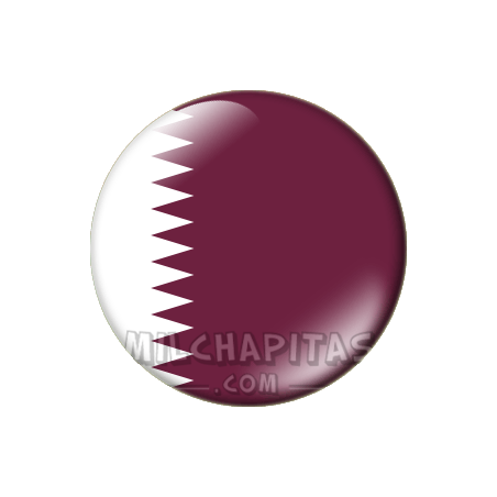Chapa de Asia: Bandera de Qatar