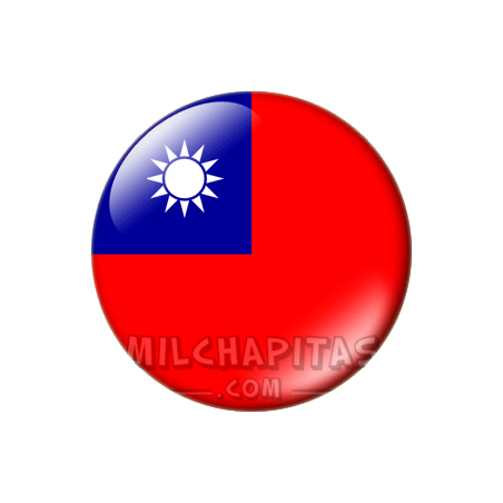 Chapa de Asia: Bandera de Taiwan