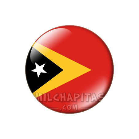 Chapa de Asia: Bandera de Timor Oriental